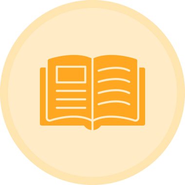 Kitap. Web simgesi basit illüstrasyon