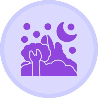 Tek bir uydu simgesinin vektör çizimi