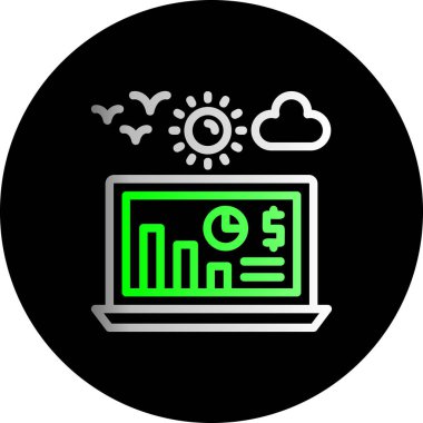 seo modern simgesinin vektör illüstrasyonu