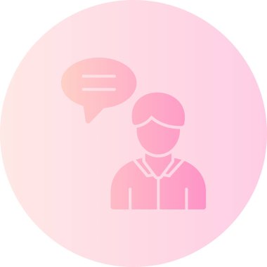 avatar. Web simgesi basit illüstrasyon