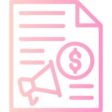 Dolar. Web simgesi basit illüstrasyon