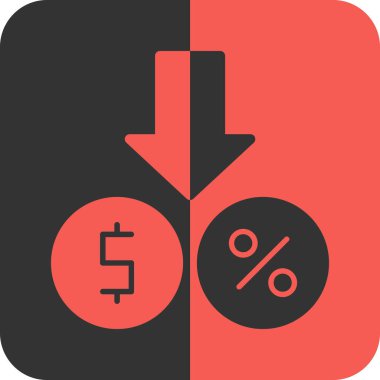 Alışveriş için indirimli fiyat simgesi - vektör illüstrasyonu