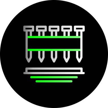 Eşsiz eşitleyici vektör çizgisi simgesi