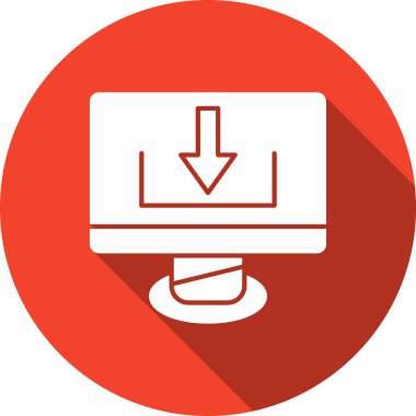 ok indirme simgesi düz biçimli