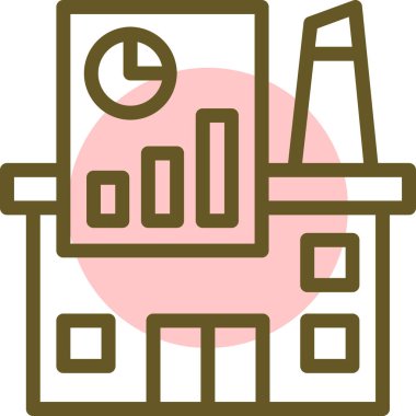 Modern yapı simgesinin vektör illüstrasyonu