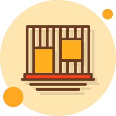 inşaat endüstrisi simgesi düz stil