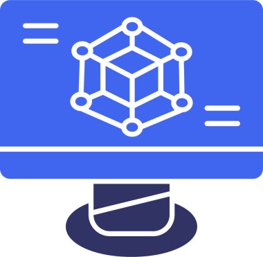 vektör ağ simgesi çizimi