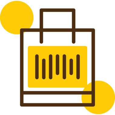 Çanta. Web simgesi basit illüstrasyon