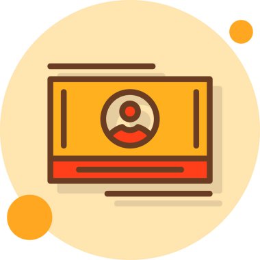 Kamera. Web simgesi basit illüstrasyon