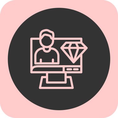 seo modern simgesinin vektör illüstrasyonu