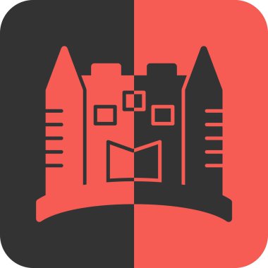 Mimari binalar katı bir şekilde simge oluşturuyor