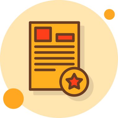 iş kağıt illüstrasyonu, düz çizgi tasarım simgesi