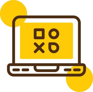 oyun simgesi, basit vektör illüstrasyonu