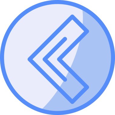 Yön yönü ok simgesi doldurulmuş - özet biçimi