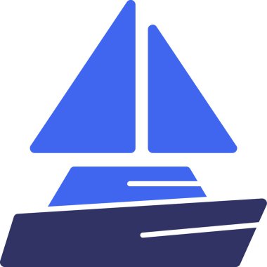 Tekne. Web simgesi basit illüstrasyon