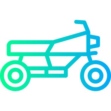 Bir bisiklet simgesinin vektör illüstrasyonu