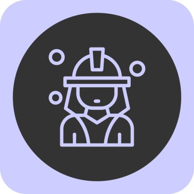 işçi simgesi, vektör illüstrasyonu