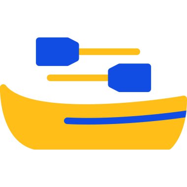 Tekne teknesi simgesi düz stil