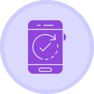 Cep telefonu. Web simgesi basit illüstrasyon