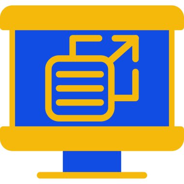 Bilgisayar. Web simgesi basit illüstrasyon