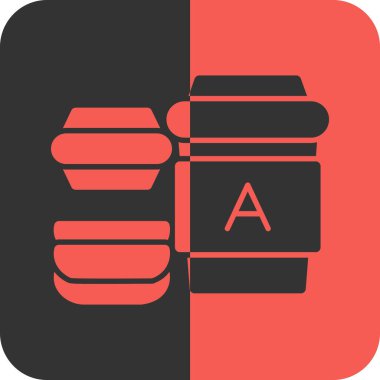 Tek kullanımlık vektör simgesi, illüstrasyon