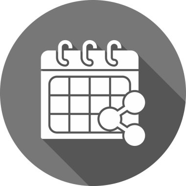 Takvim simgesi, vektör çizimi