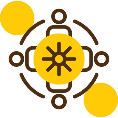 genel ağ simgesi, vektör illüstrasyonu