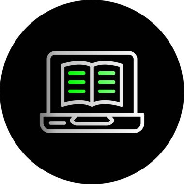 Kitap Vektörü Kabartma Simgesi Tasarımı