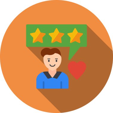 Geri bildirim derecelendirme müşteri simgesi