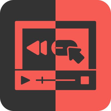 Video kamera simgesi vektör çizim