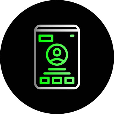 resimli akıllı telefon simgesi