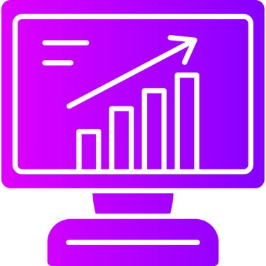 İş ve finans simgesinin vektör illüstrasyonu