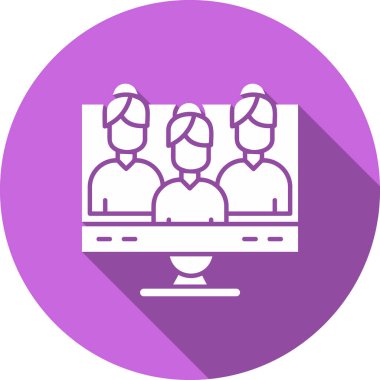 konferans ikonu vektör illüstrasyonu