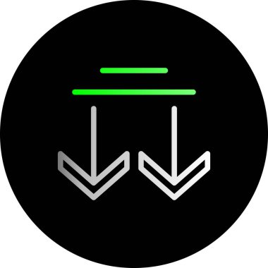 trend düz biçimli vektör yönü simgesi