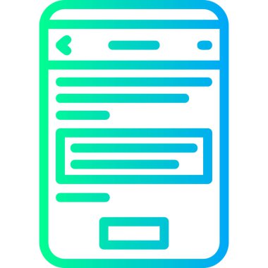 belge vektör simgesi modern ince çizgi biçimi