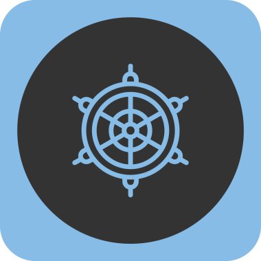 Pusula simgesi soyut arkaplan grubunda izole edildi