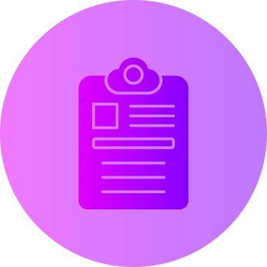 Belge. Web simgesi basit illüstrasyon