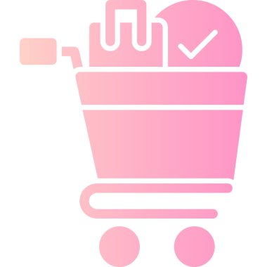 Sepet arabası alışveriş ikonu