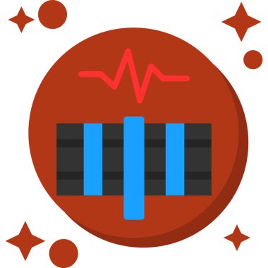 Tıbbi simgenin düz tasarımı