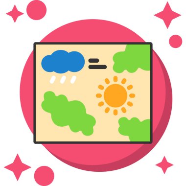 Hava konsepti. Basit resimleme