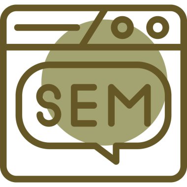 seo modern simgesinin vektör illüstrasyonu