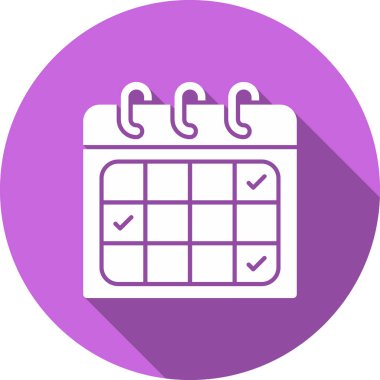 Takvim simgesi, takvim simgesi, vektör illüstrasyonu