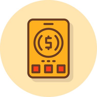 - Telefon. Web simgesi basit illüstrasyon