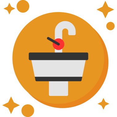 Kova. Web simgesi basit illüstrasyon