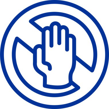 Kes şunu. Web simgesi basit illüstrasyon