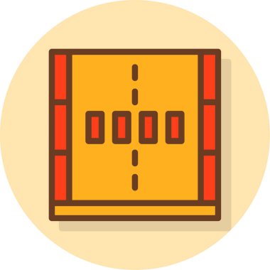 Düz vektör izole edilmiş oyun tablosu simgesi