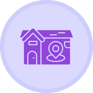 Ev. Web simgesi vektör illüstrasyonu