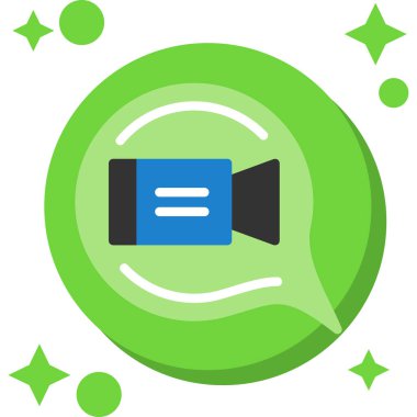 Sohbet simgesi, vektör çizimi