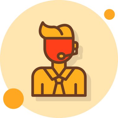 Adamım. Web simgesi basit illüstrasyon