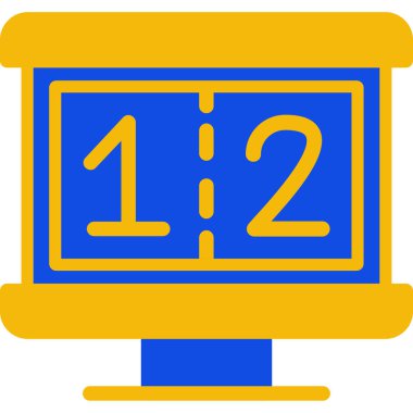 Alarm saati web simgesi, basit vektör illüstrasyonu